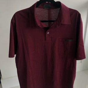 Prada Polo Men’s Shirt size XL Maroon